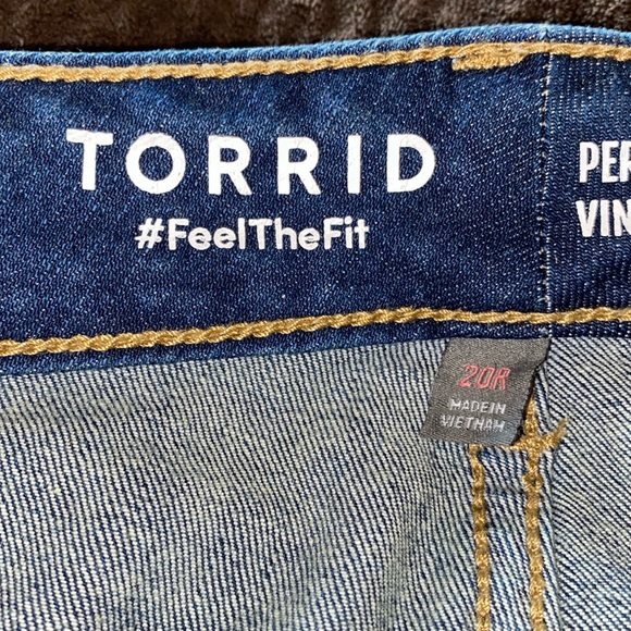 Torrid Perfect Boyfriend Ankle Vintage Stretch Mid-Rise Jean sz 20R - Picture 6 of 16